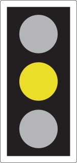 AMBER means ‘Stop’ at the stop line. You may go on only if the AMBER appears after you have crossed the stop line or are so close to it that to pull up might cause an accident