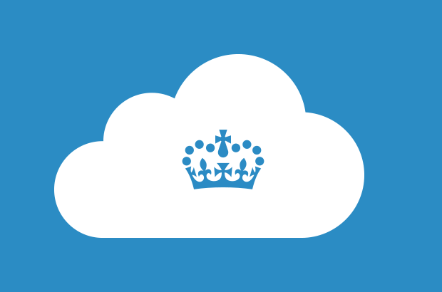Cloud icon with crown logo