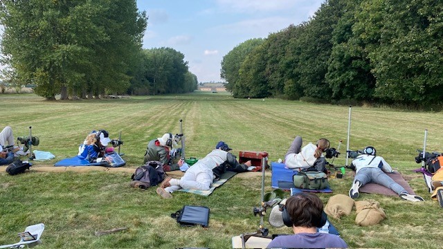 People on the range practising their targeting.
