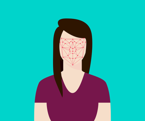 Graphic a woman's face