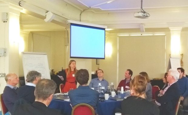 Emily facilitates one of the breakout groups