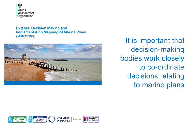Front page of marine planning research report.