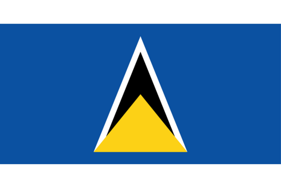 St Lucia flag