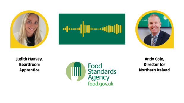 Cover of National Apprenticeship Week Podcast, with Judith Hanvey, Boardroom Apprentice and Andy Cole, Director for Northern Ireland