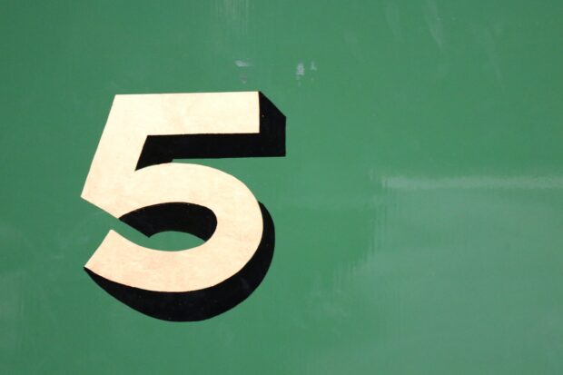 The number 5