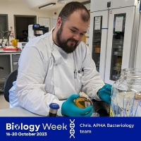 Image of a male scientist in a laboratory