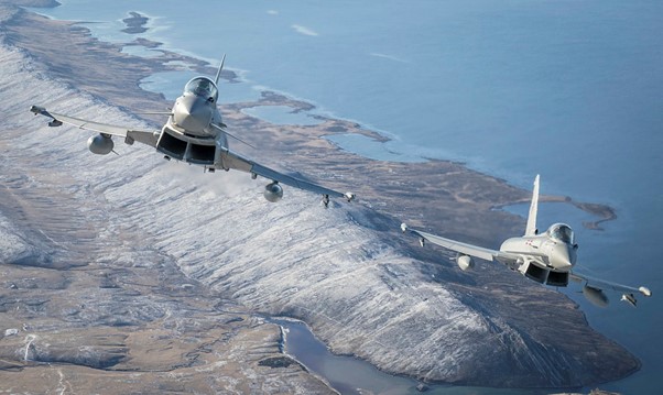 military jets in flight
