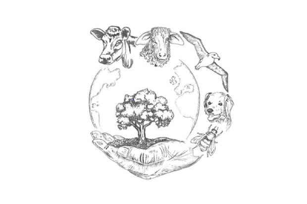 The VPHA logo featuring a cow, sheep, sea gull, dog and tree