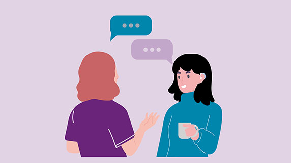 Conversation between two people