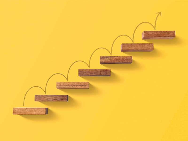 yellow steps