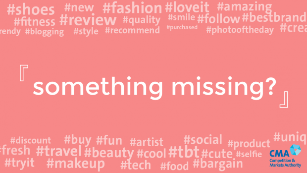 The words 'something missing' surrounded by hashtags
