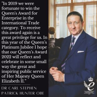 Quote from Dr Carl Hunter OBE