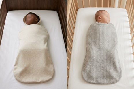 Image of two babies in sleeping bags