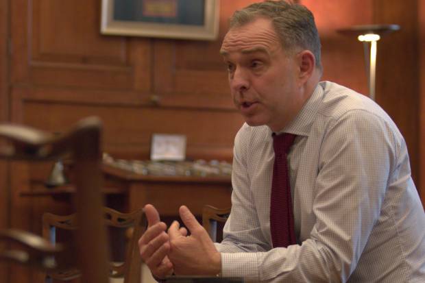Sir Mark Sedwill, Cabinet Secretary and Head of the Civil Service, speaking during the interview