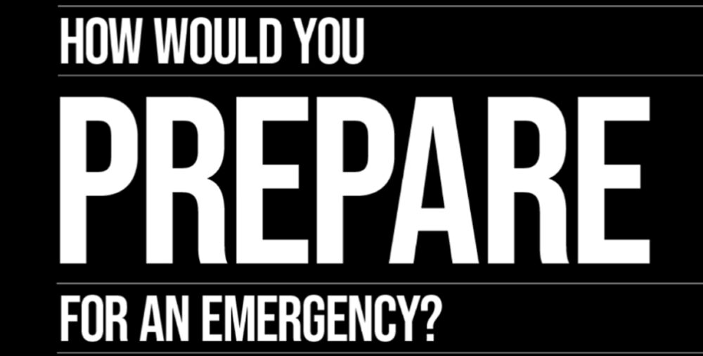 How would you prepare for an emergency?