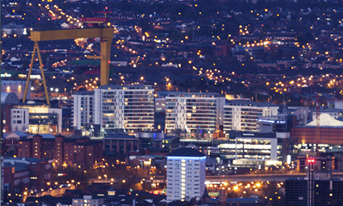 Belfast at night
