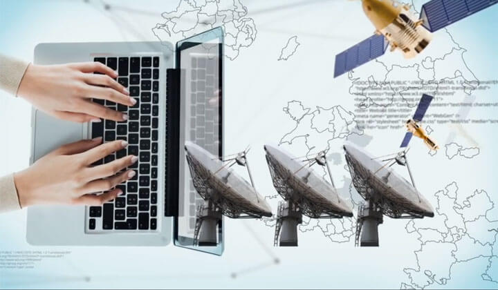 Person typing on a keyboard