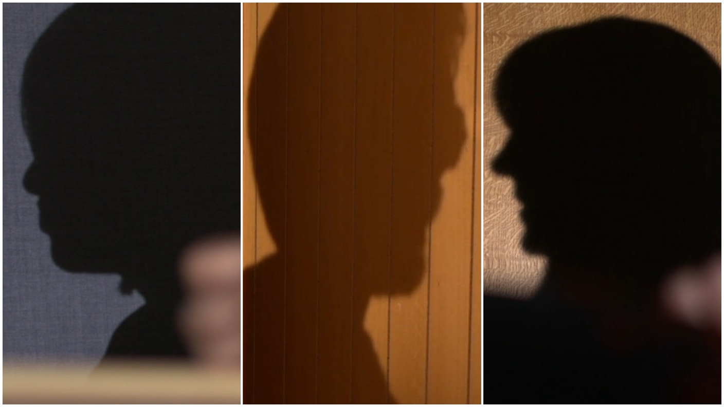 Faces in silhouette 
