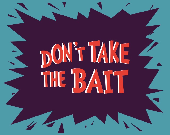 Don't take the bait logo