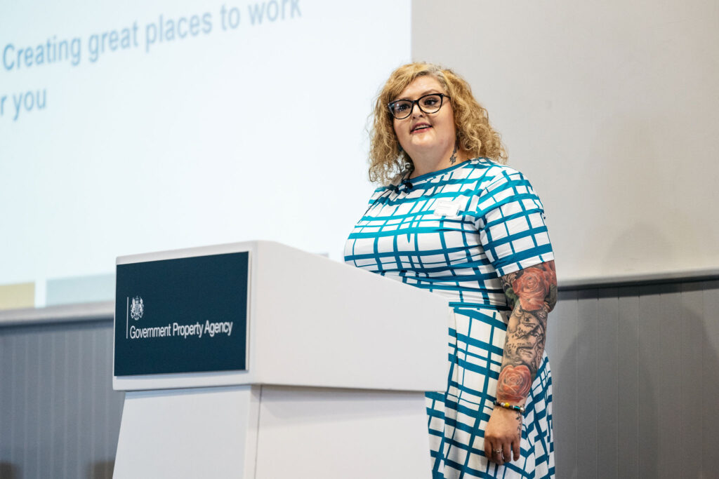 Sara Edwards, Workplace Experience Business Change Lead at the Government Property Agency, appears in a new video offering advice on nominating for the Smarter Working Live Awards.