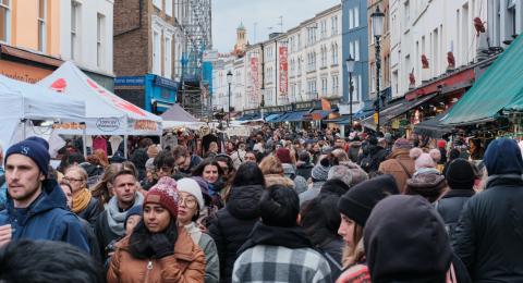 Crowded market