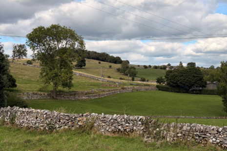 Farming landscape with dry stone walls