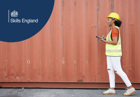 Young person in construction